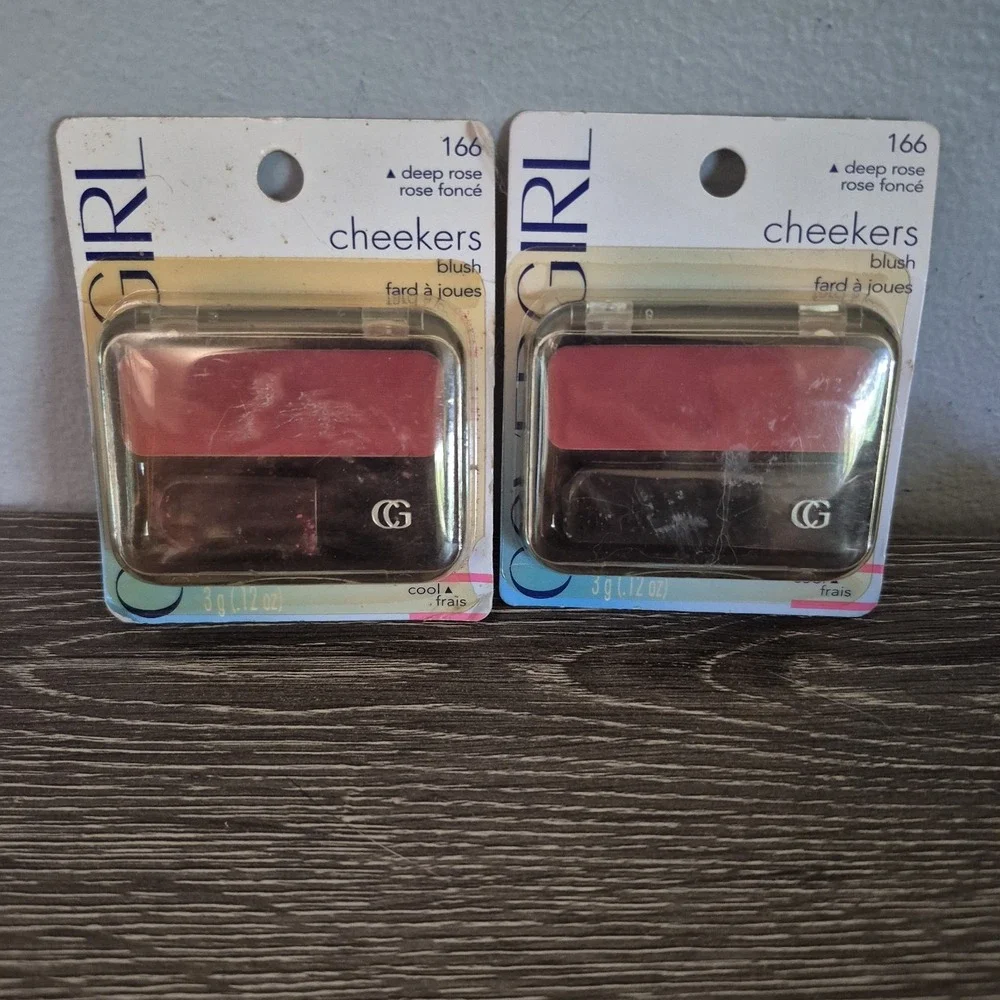 2 NOS CoverGirl CHEEKERS - 166 DEEP ROSE Discontinued